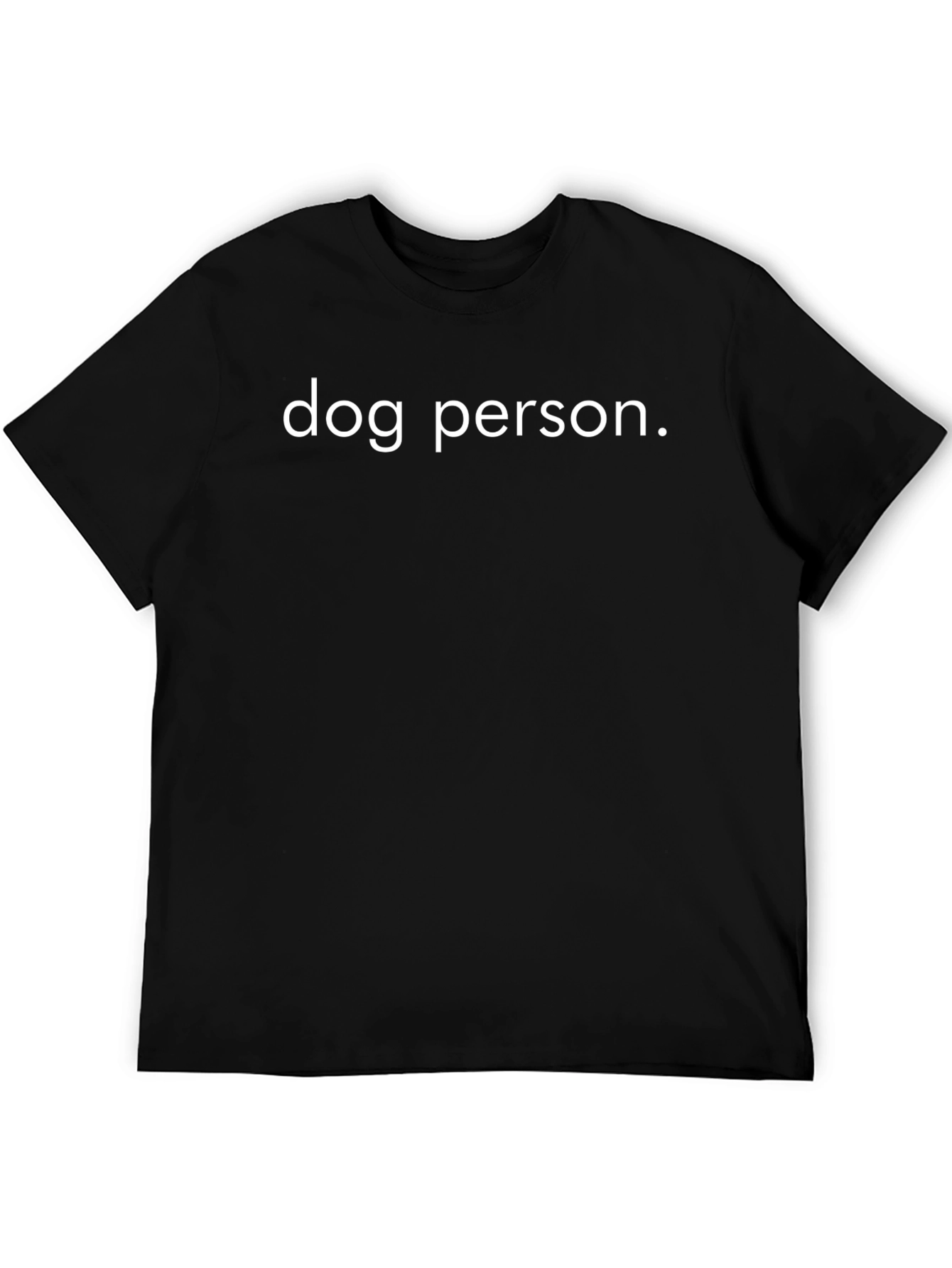 Dog Person T-Shirt - Black Classic Fit