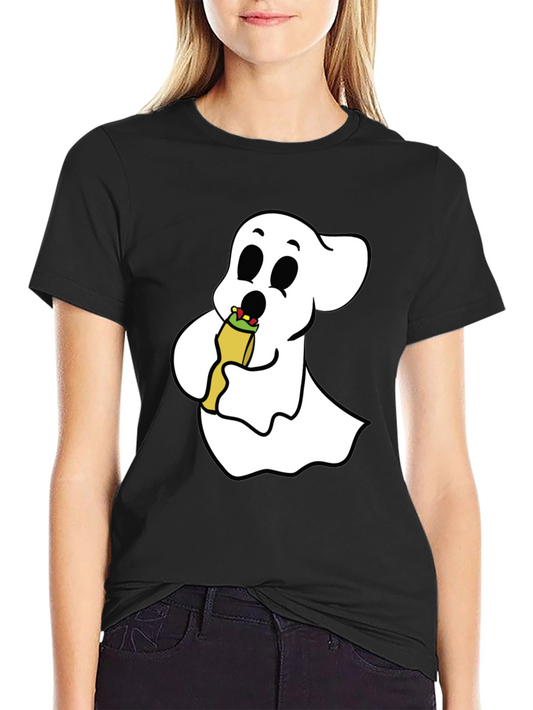 Ghost Eating Taco Graphic Tee - Soft Cotton Comfort