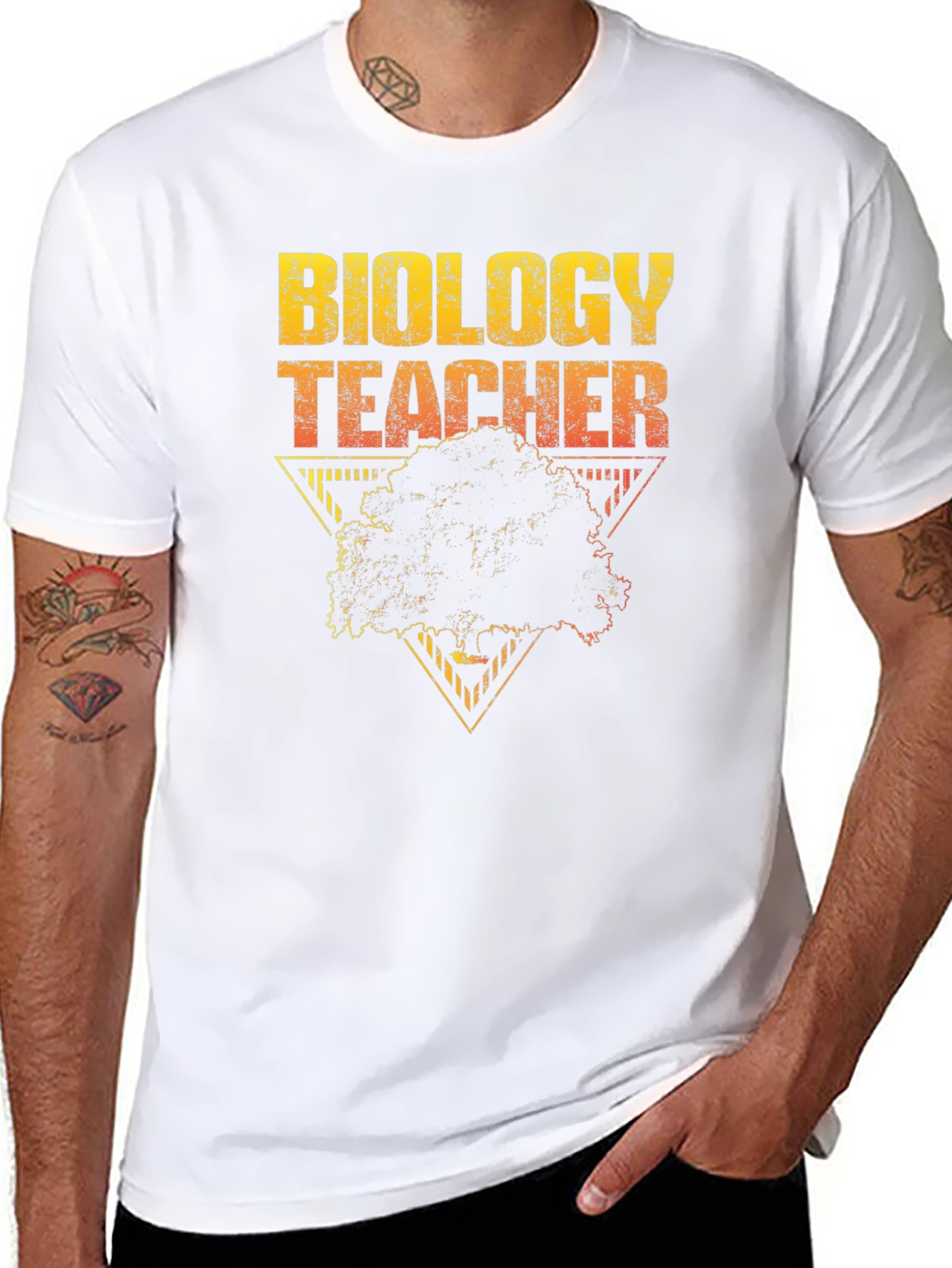Biology Teacher Tree Graphic T-Shirt