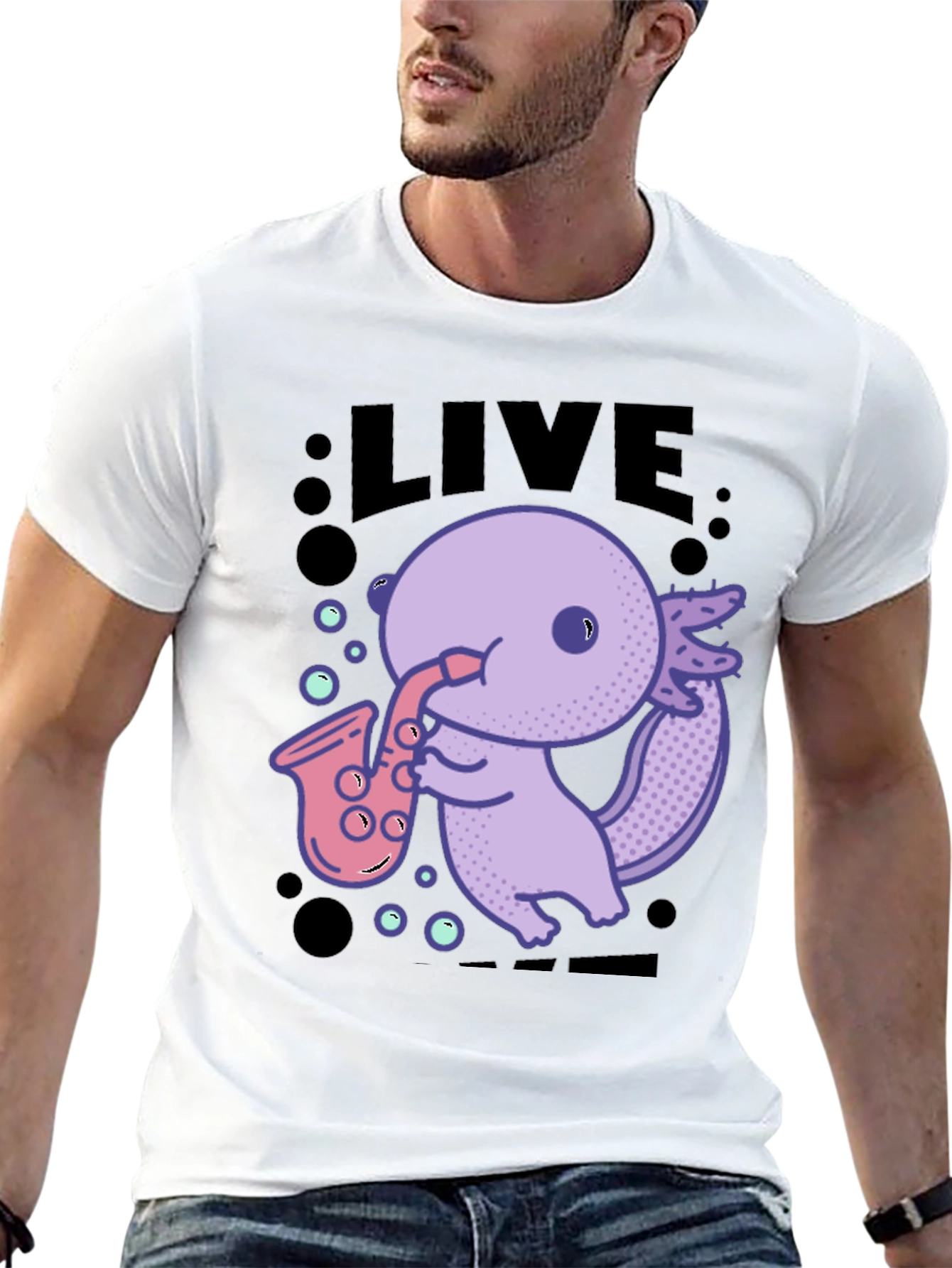 Saxolotl Graphic T-Shirt