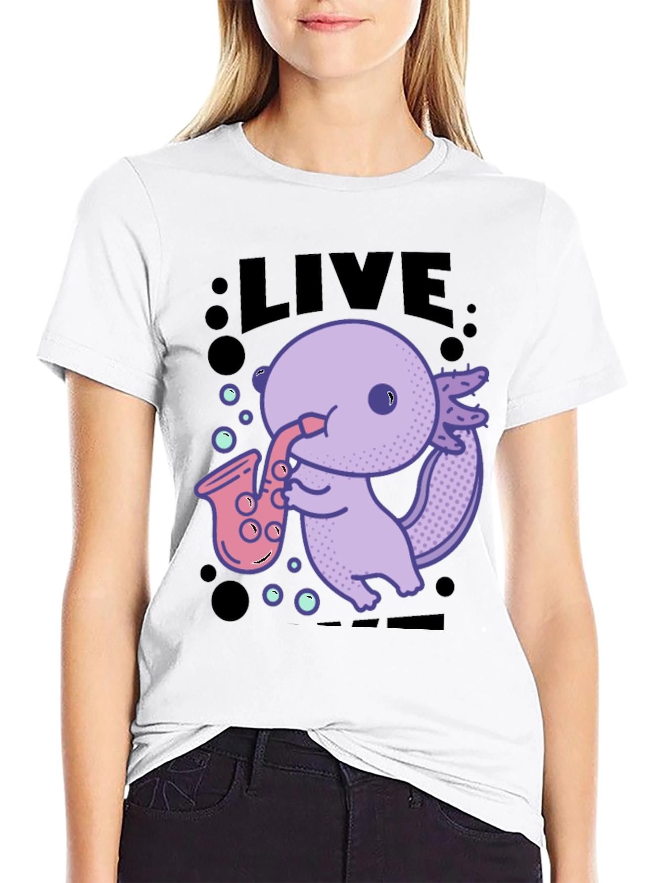Saxolotl Graphic T-Shirt
