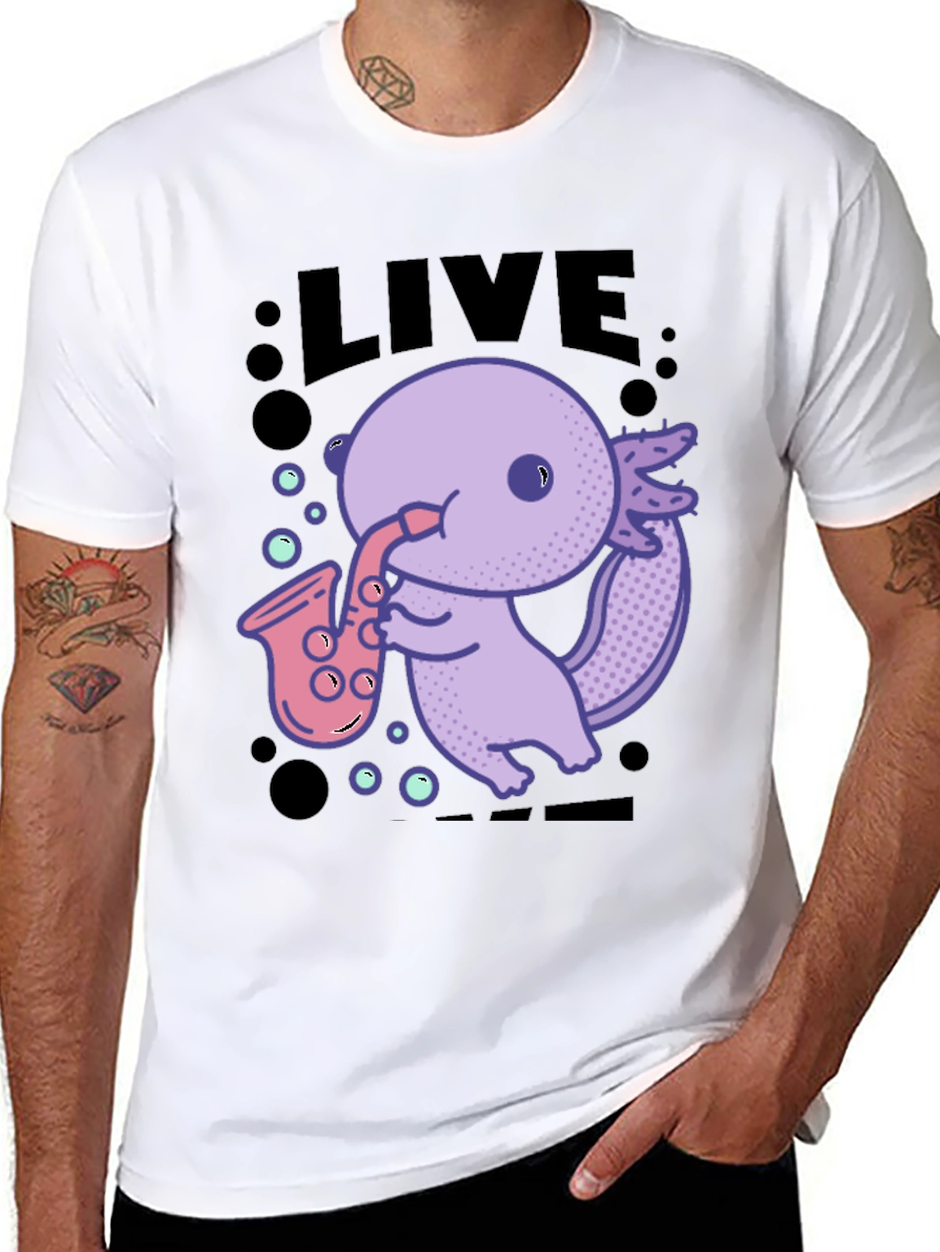 Saxolotl Graphic T-Shirt