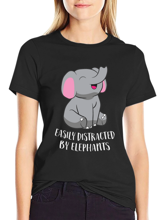 Easily Distracted By Elephants Graphic Tee