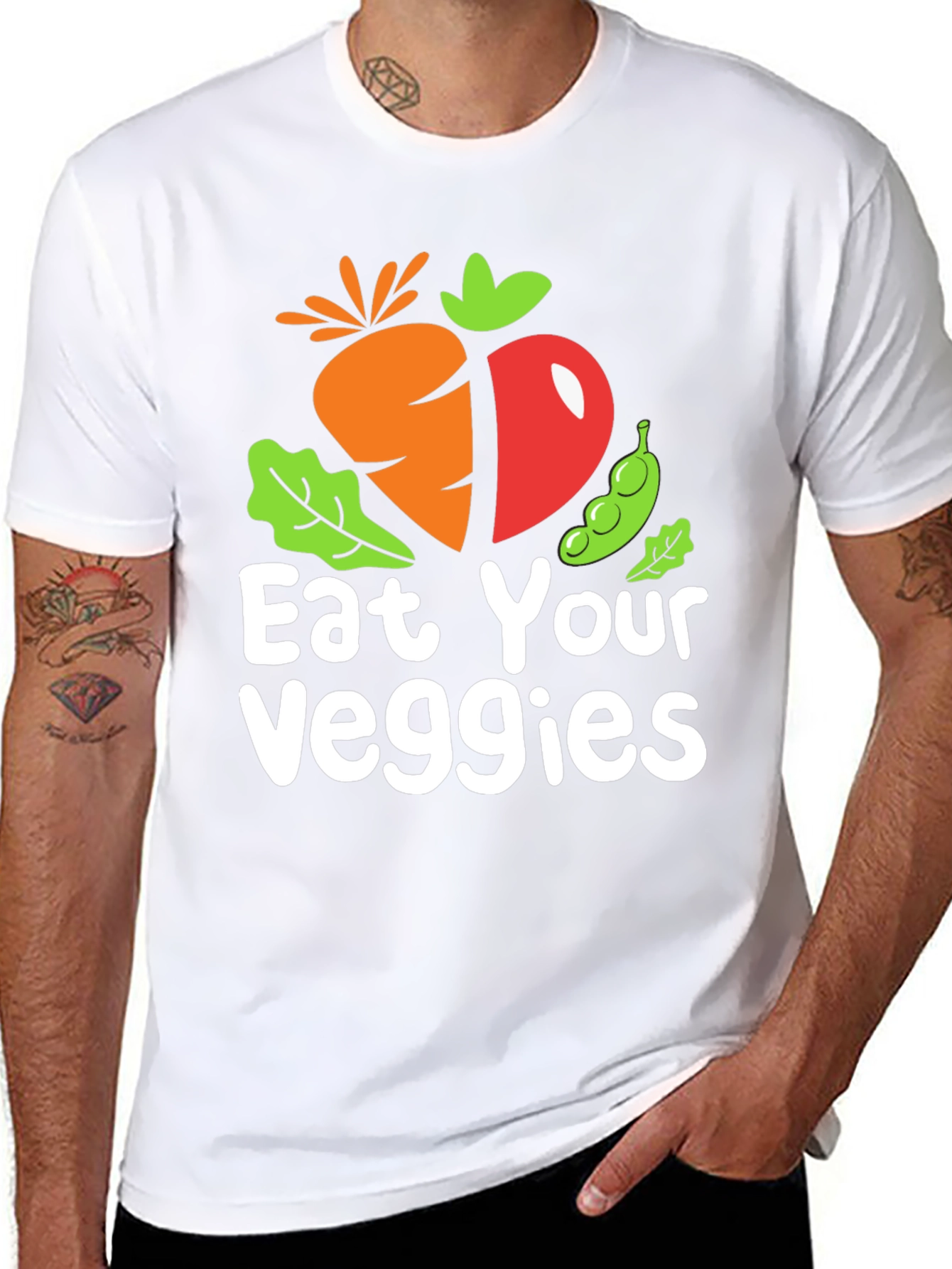 Eat Your Veggies T-Shirt - Vegan Healthy Food Tee