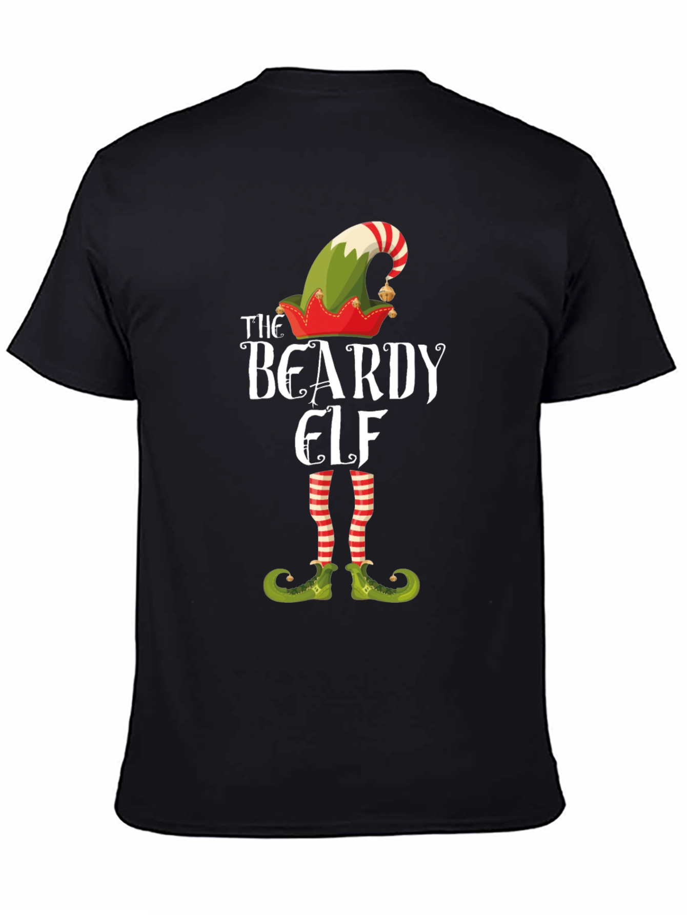 The Beardy Elf Christmas T-Shirt Holiday Tee
