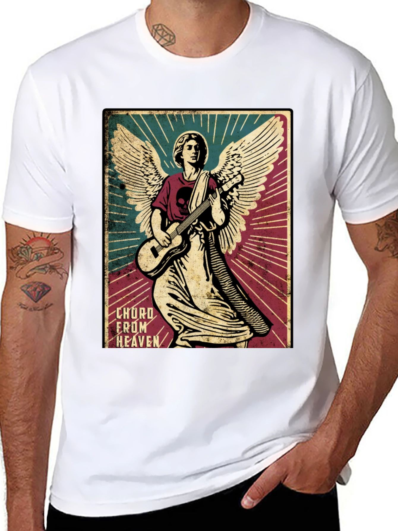 Angel Guitarist Graphic Tee