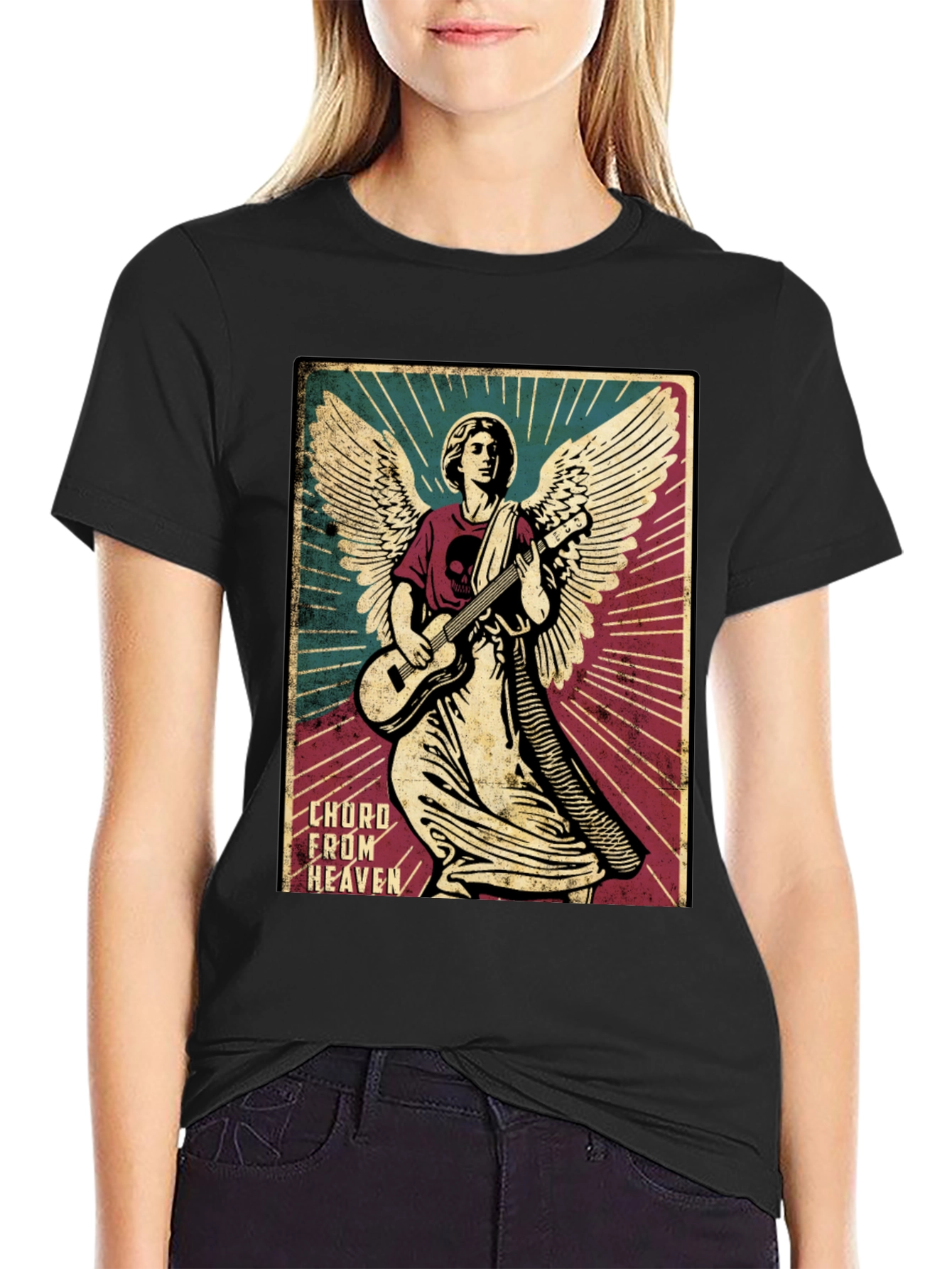 Angel Guitarist Graphic Tee