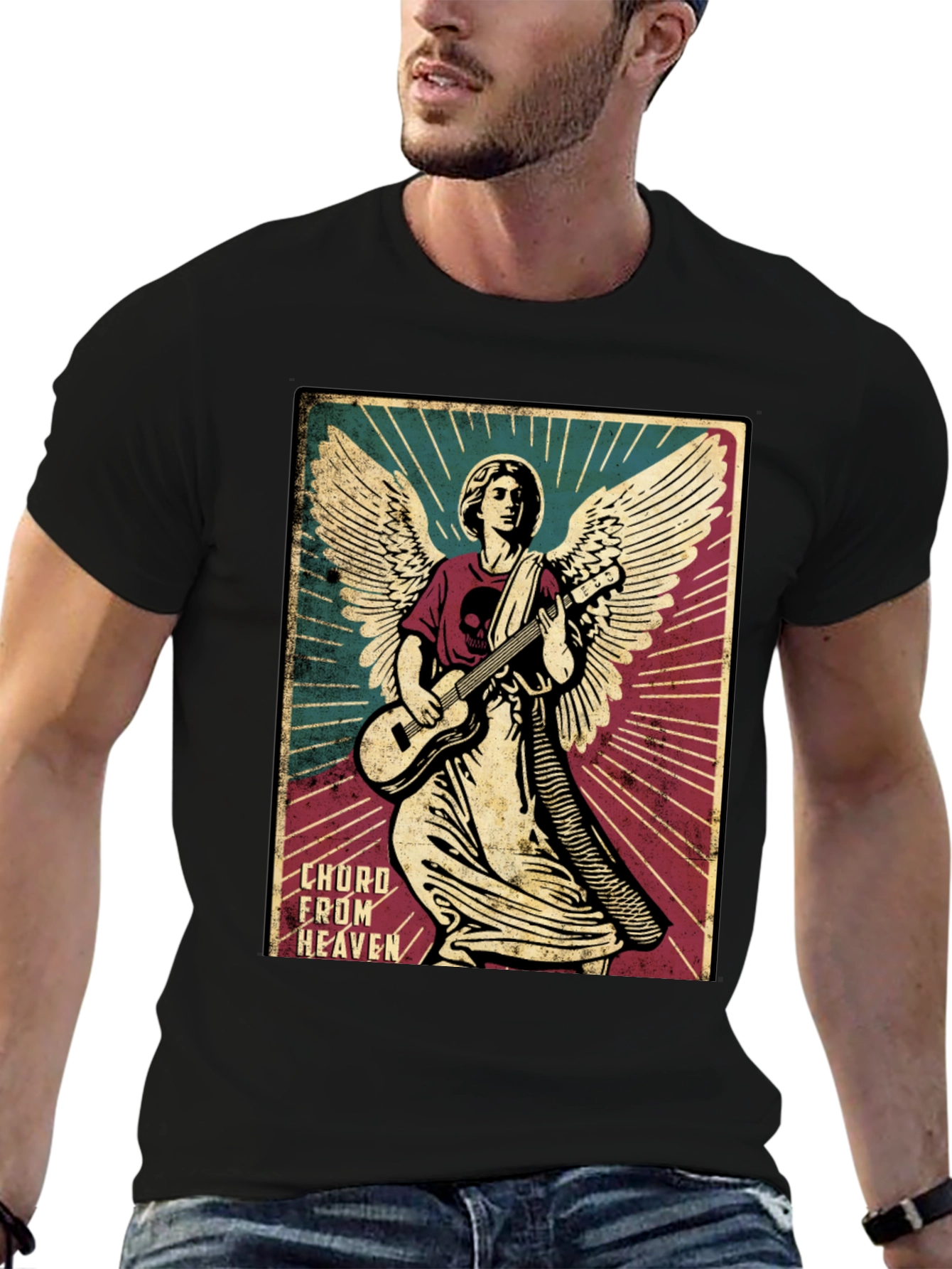 Angel Guitarist Graphic Tee