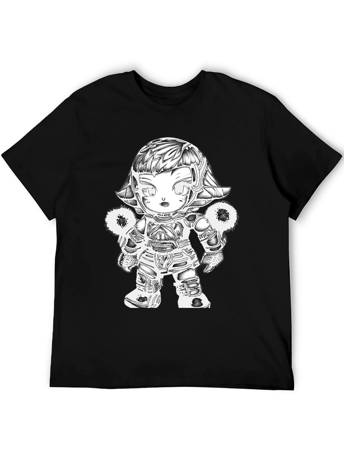 Sci-Fi Character Graphic Print T-Shirt