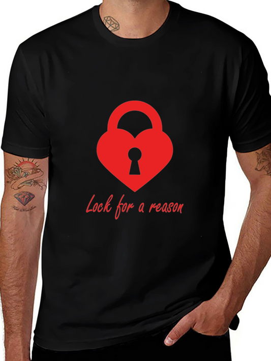 Heart Lock T-Shirt - Lock for a Reason Design