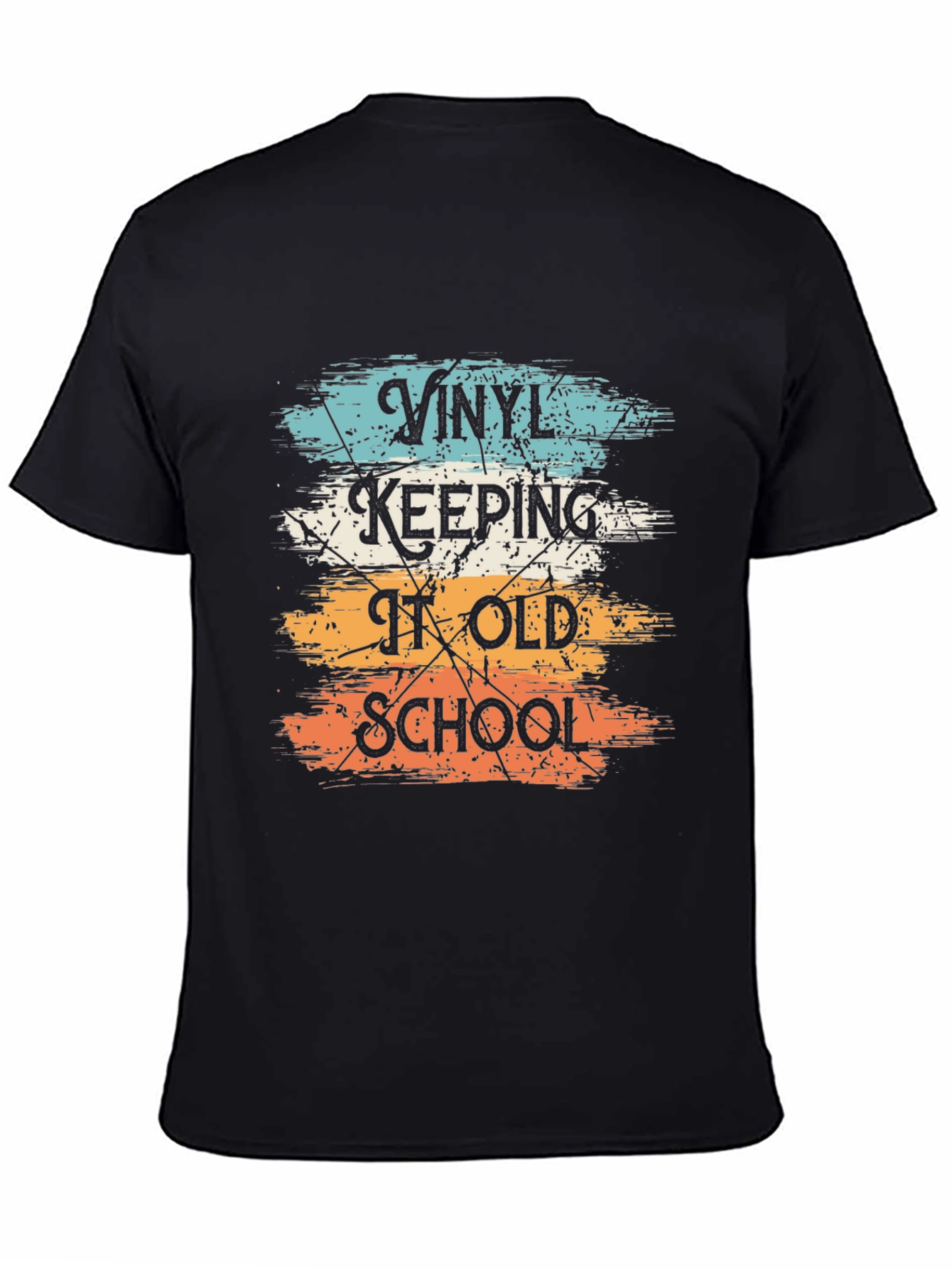 Vinyl Keeping It Old School Graphic T-Shirt