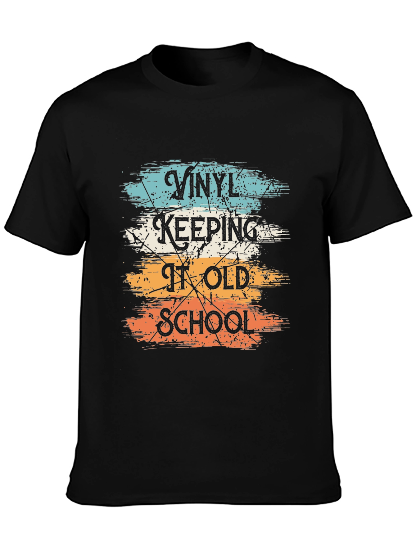 Vinyl Keeping It Old School Graphic T-Shirt