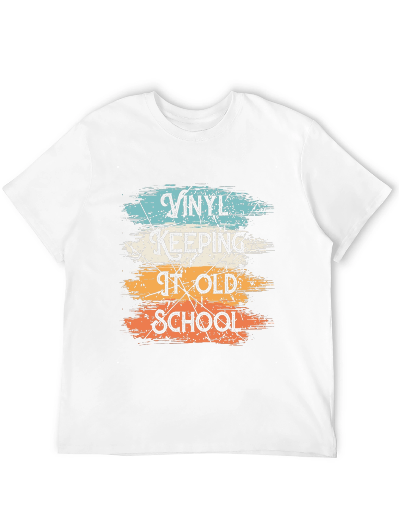 Vinyl Keeping It Old School Graphic T-Shirt