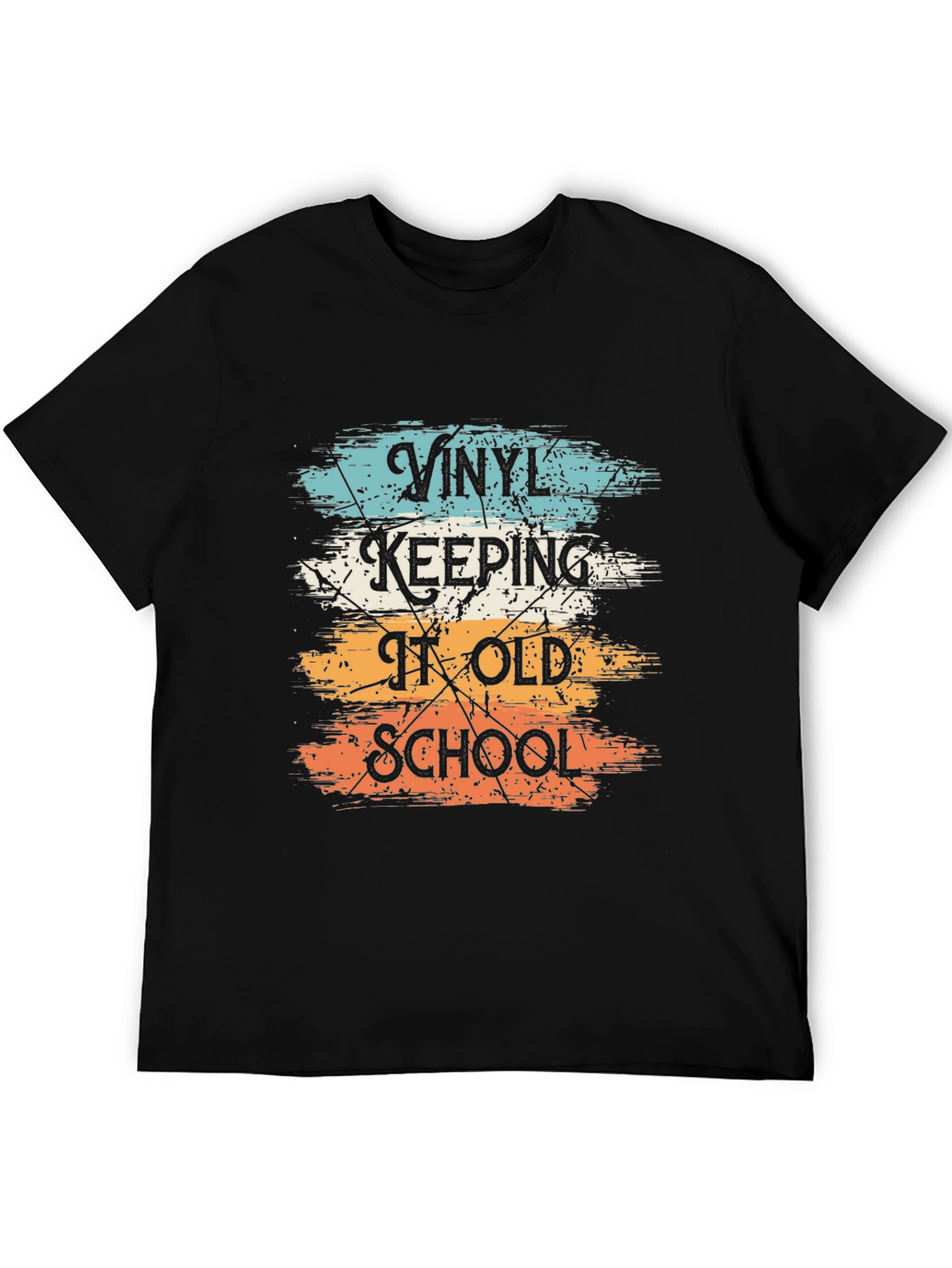 Vinyl Keeping It Old School Graphic T-Shirt