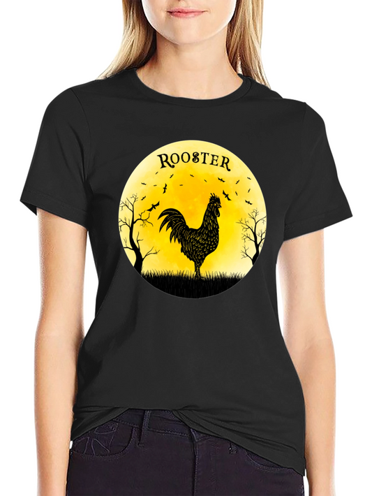 Rooster Silhouette Graphic Tee