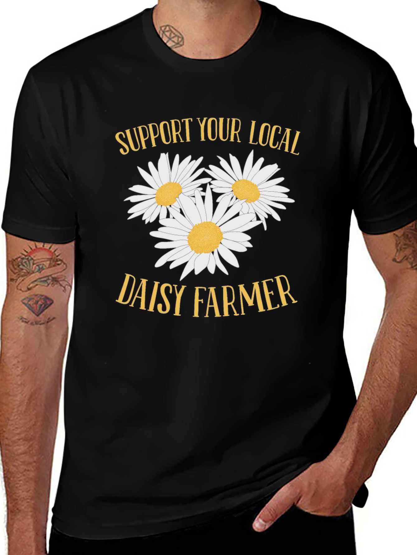 Support Your Local Daisy Farmer Graphic Tee