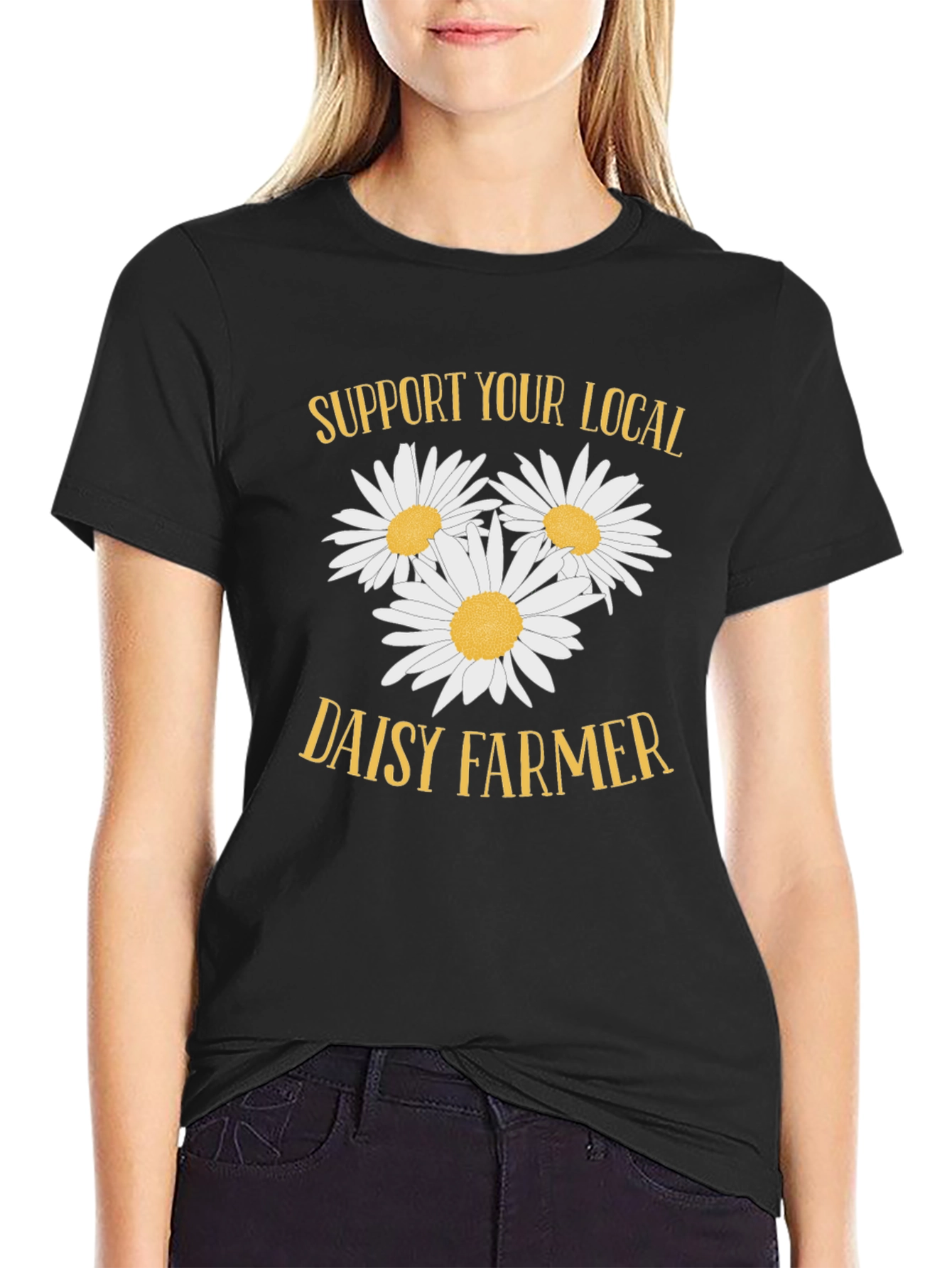 Support Your Local Daisy Farmer Graphic Tee