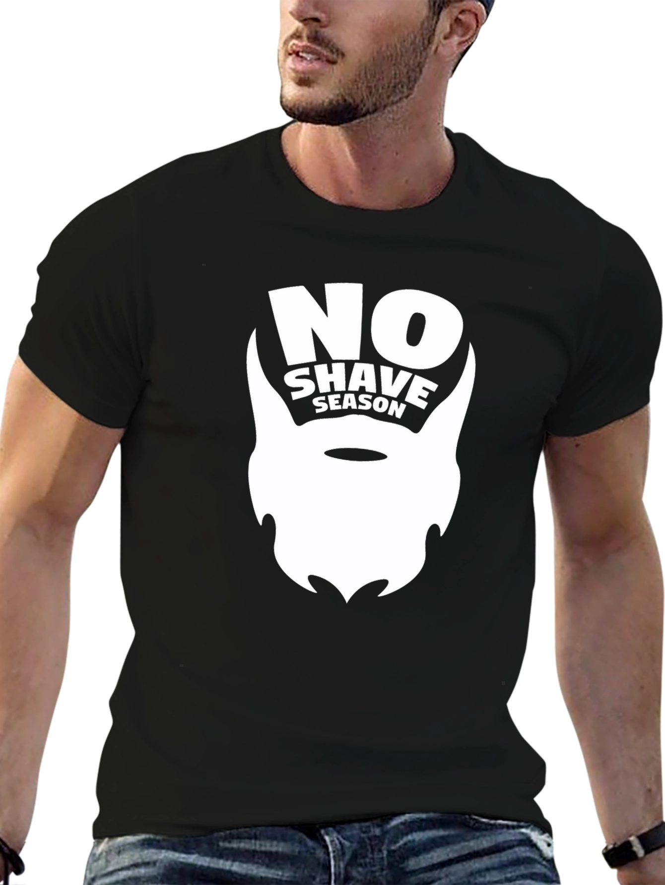 No Shave Season Graphic Tee - Black