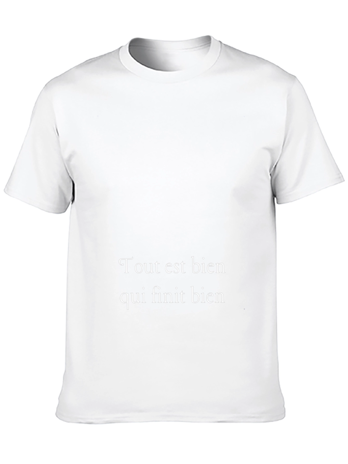Tout Est Bien Tee - French Proverb Black T-Shirt