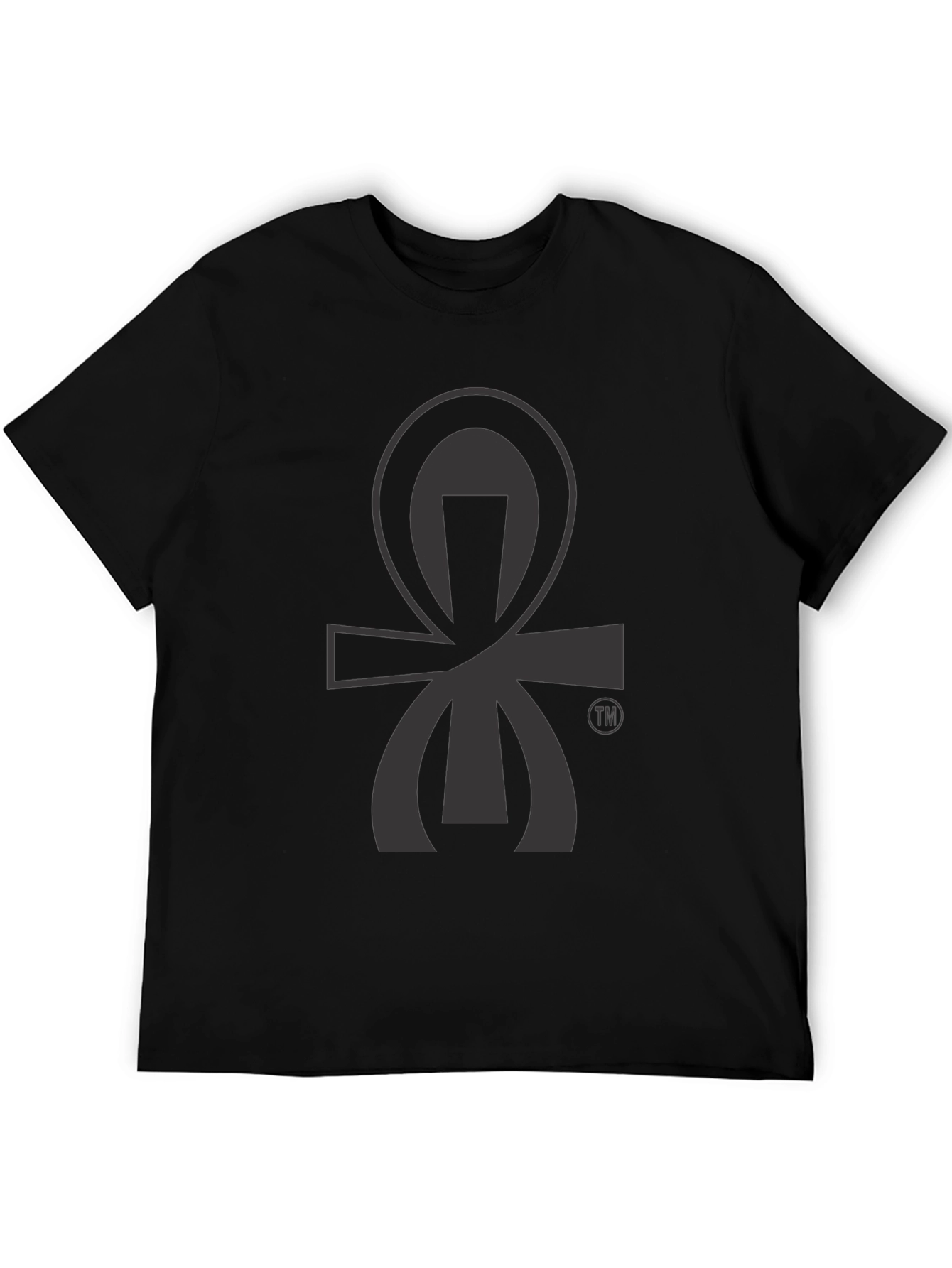 Black Graphic Tee - Ankh Symbol