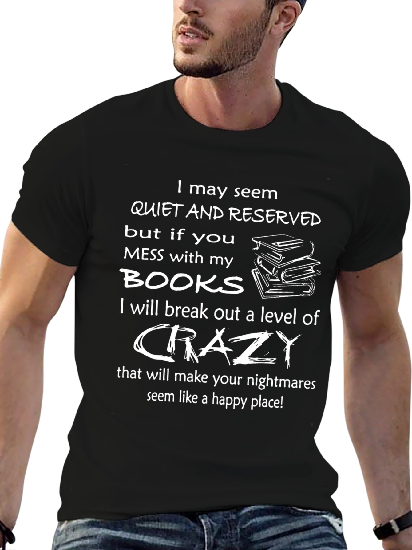 Quiet & Reserved Book Lover Tee
