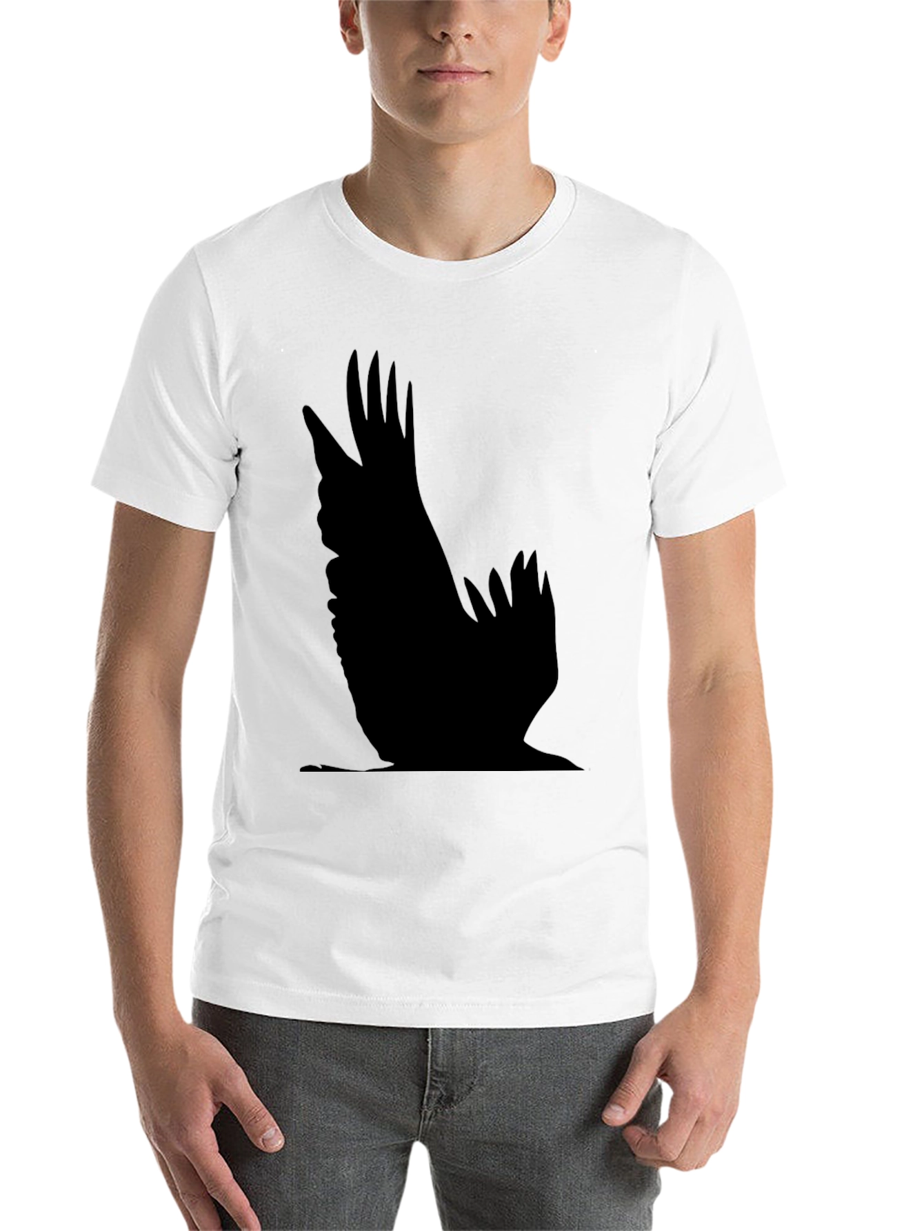Raven Silhouette Black T-Shirt