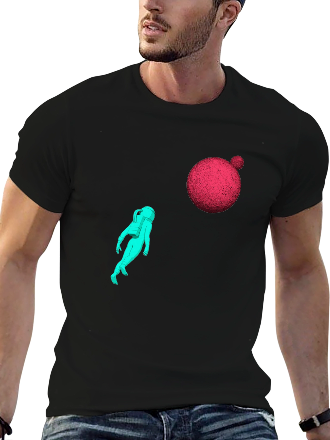 Astronaut Graphic Tee - Black