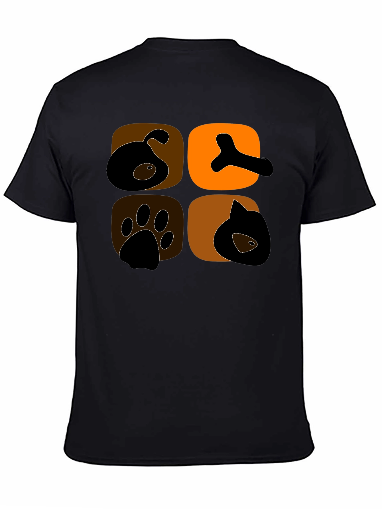 Dog & Cat Lover Black Graphic Tee