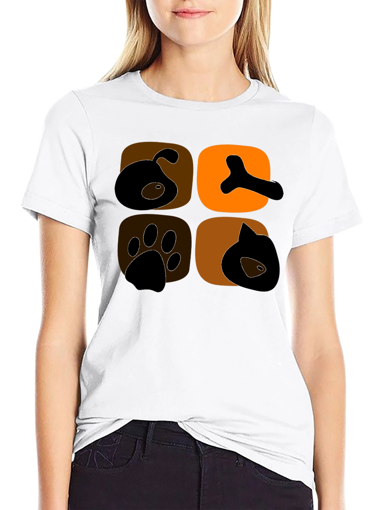 Dog & Cat Lover Black Graphic Tee