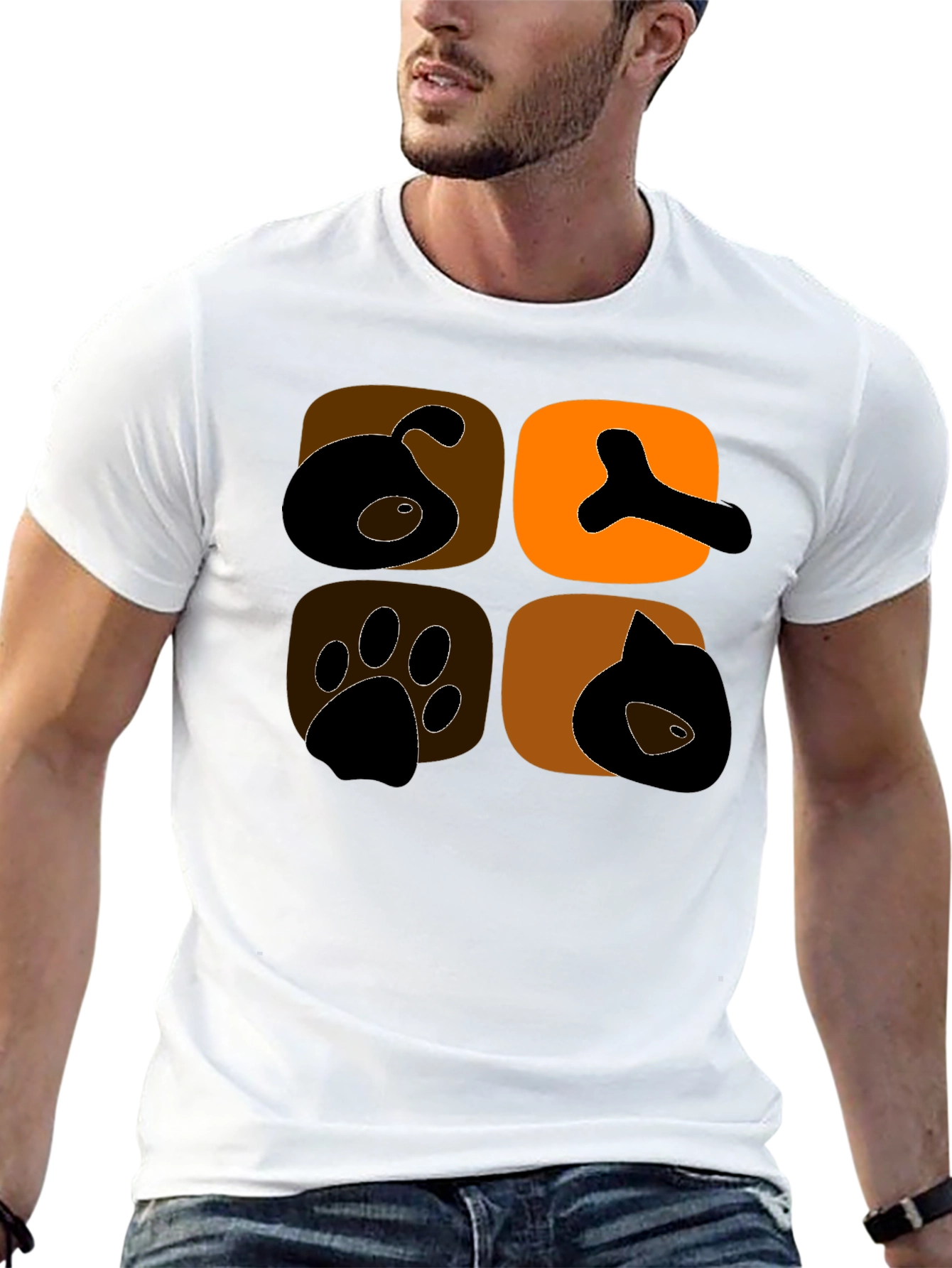 Dog & Cat Lover Black Graphic Tee