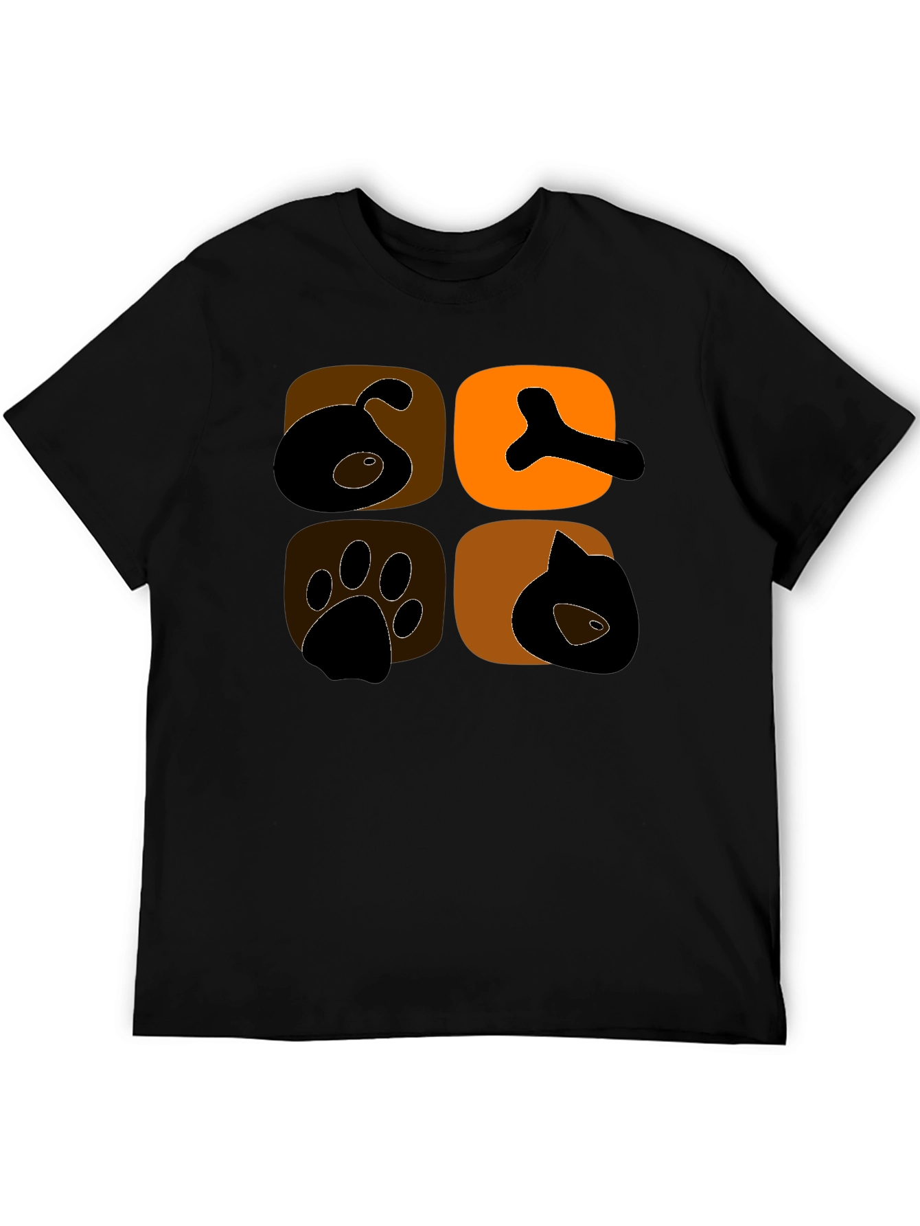 Dog & Cat Lover Black Graphic Tee