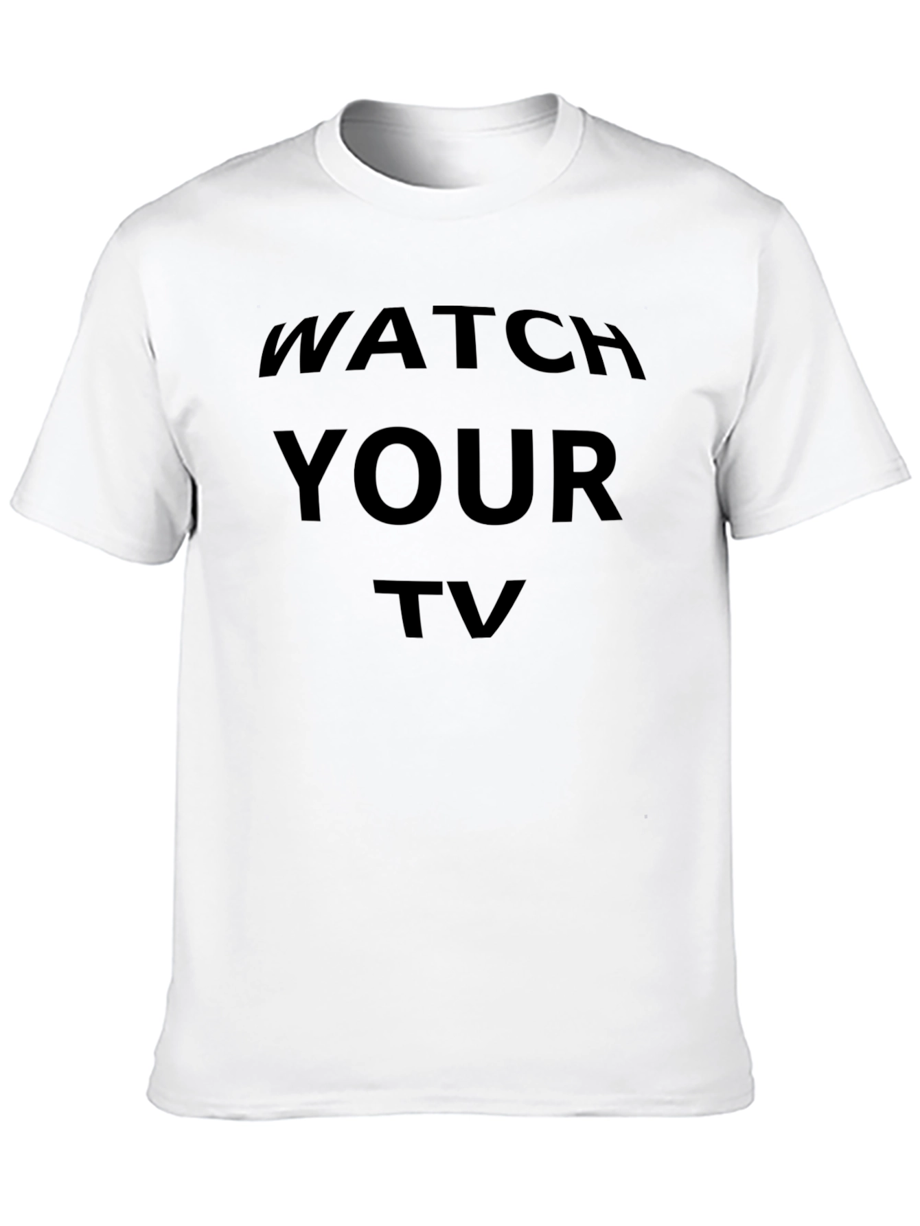 Watch Your TV Black Graphic Tee