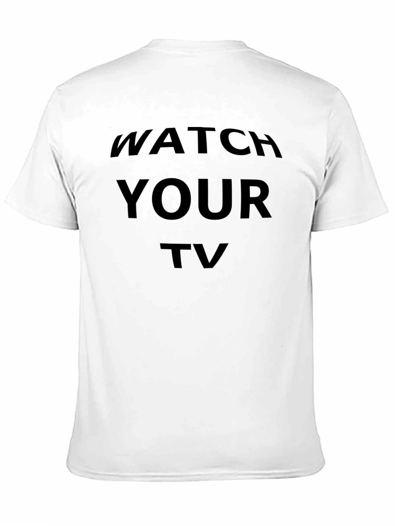 Watch Your TV Black Graphic Tee