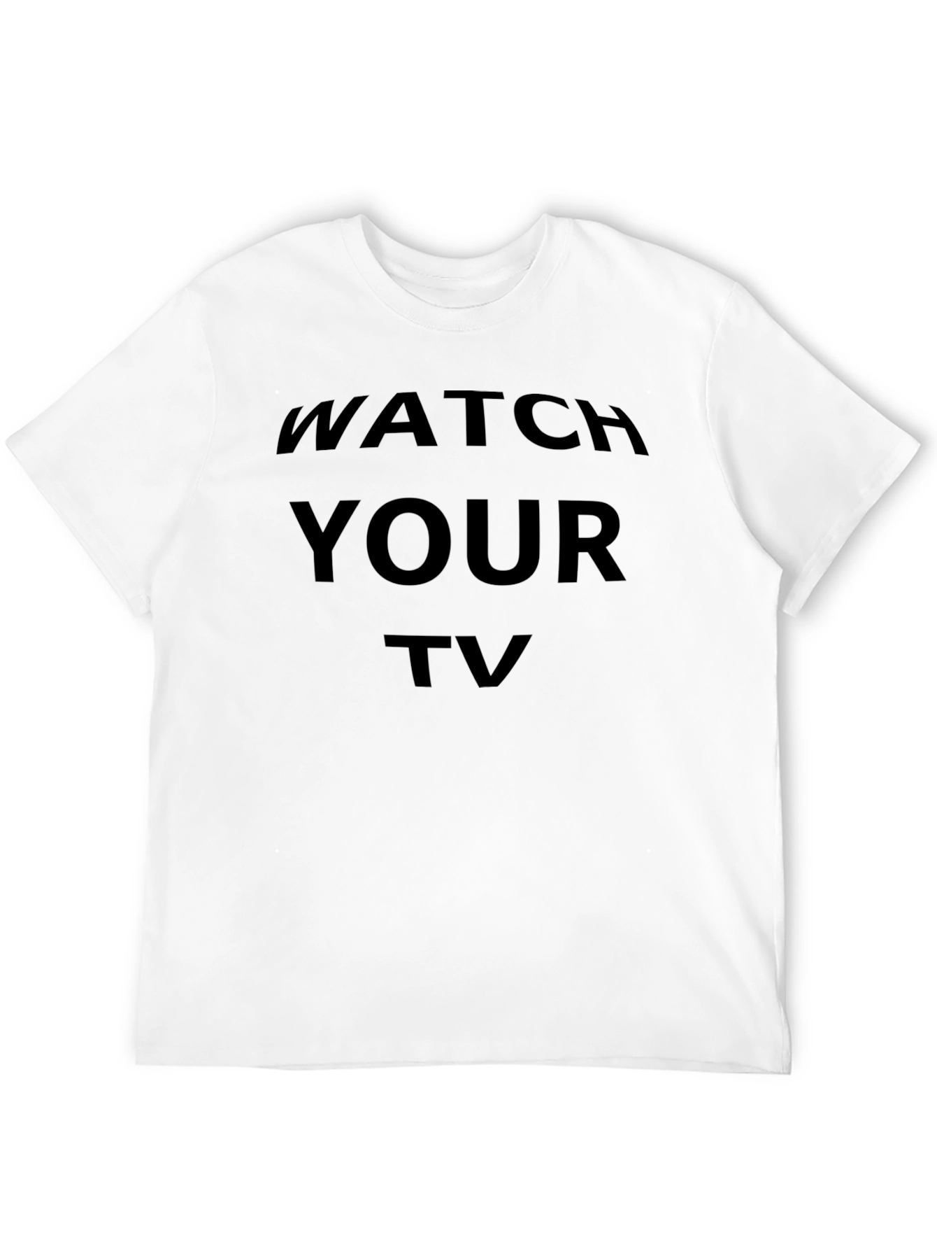 Watch Your TV Black Graphic Tee