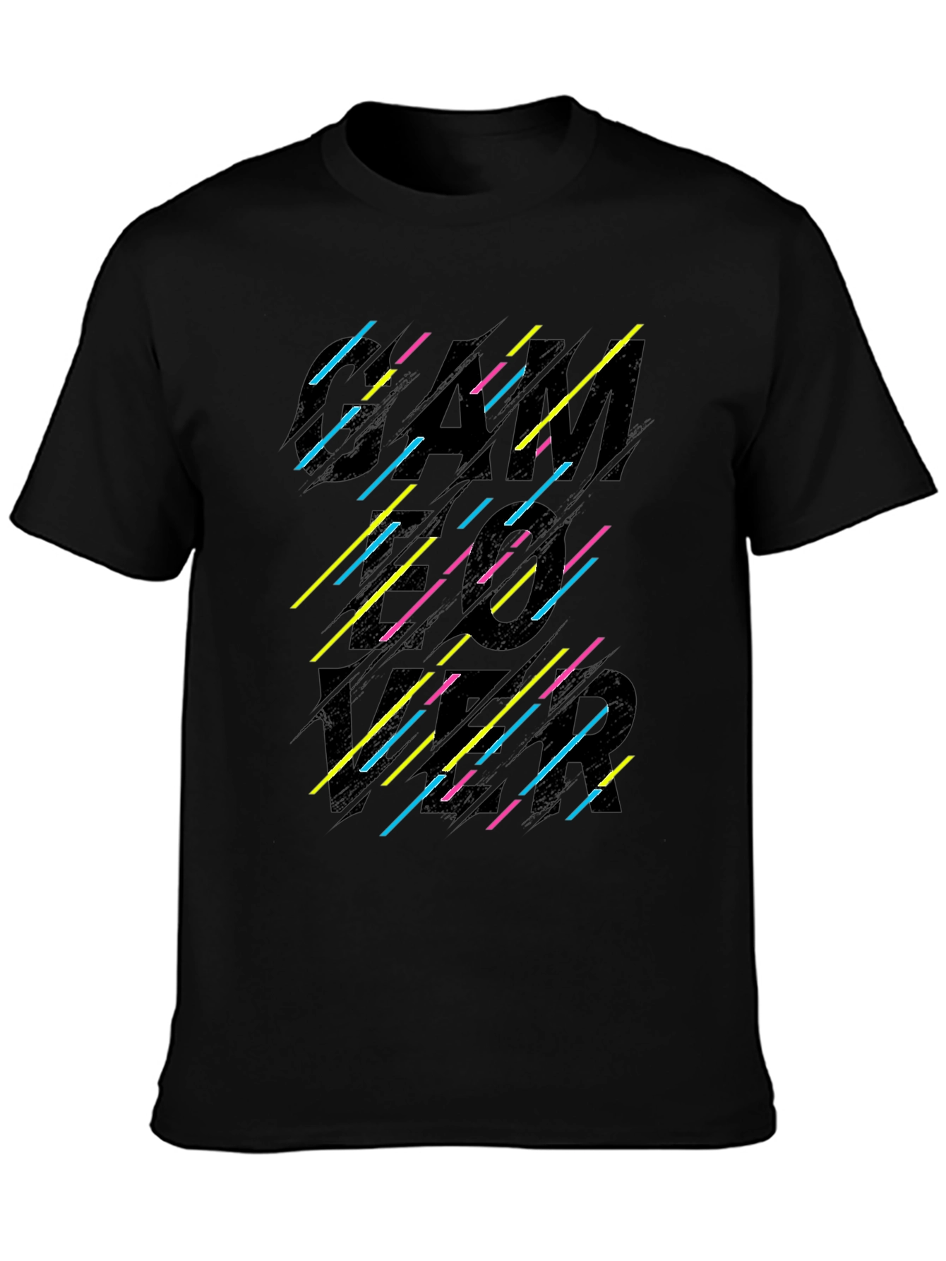Retro Gamer Graphic Black T-Shirt