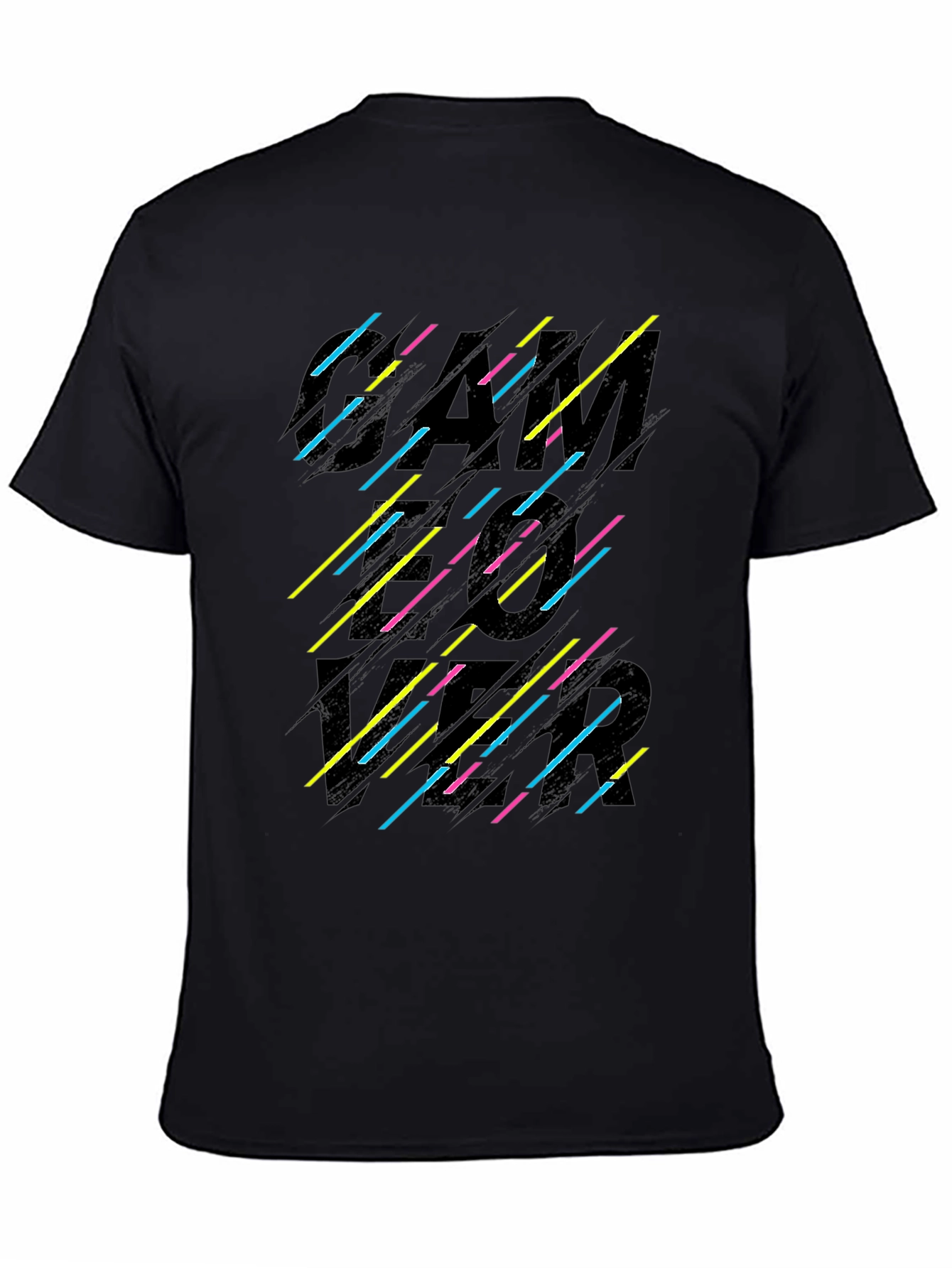 Retro Gamer Graphic Black T-Shirt