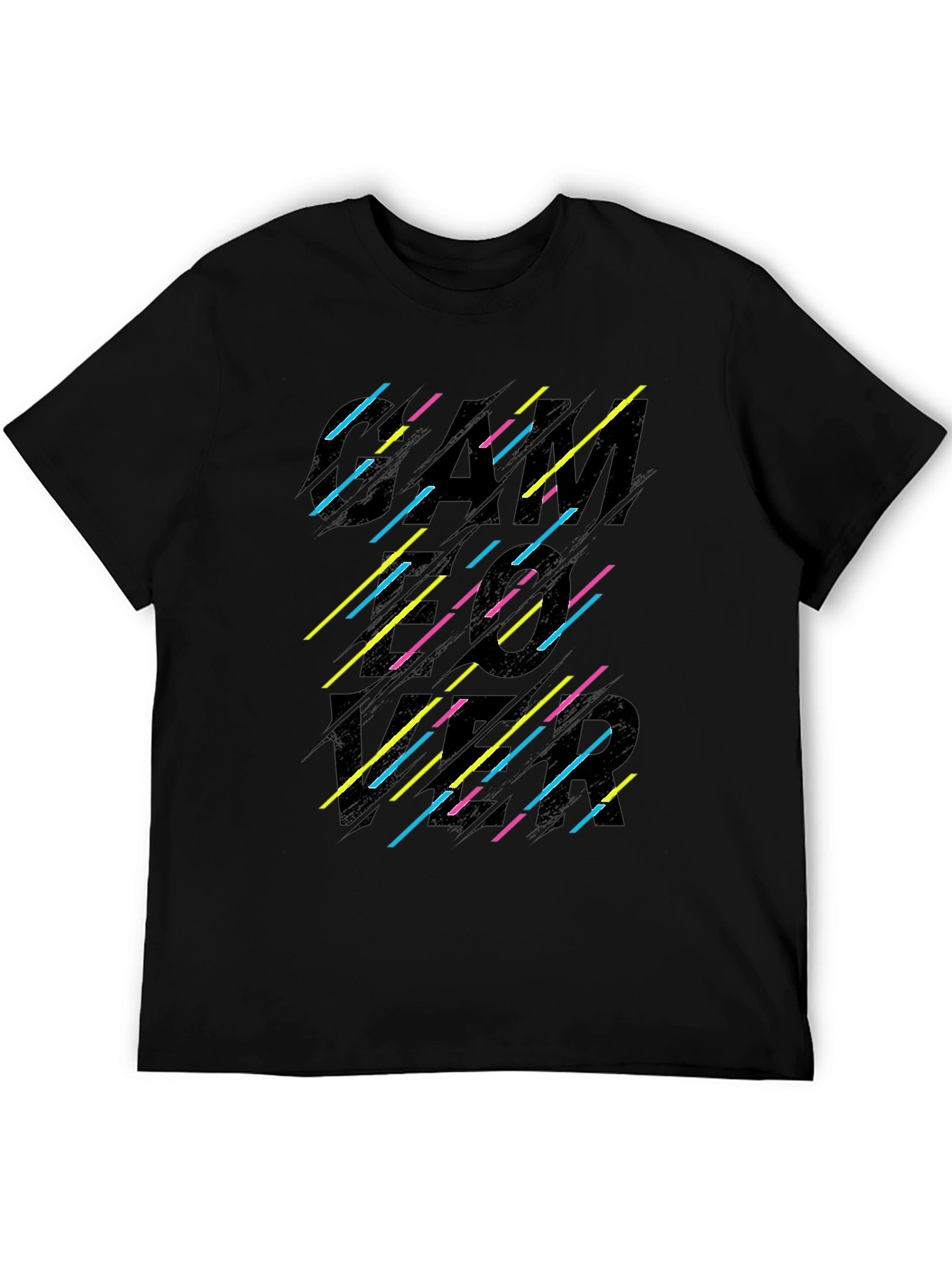 Retro Gamer Graphic Black T-Shirt