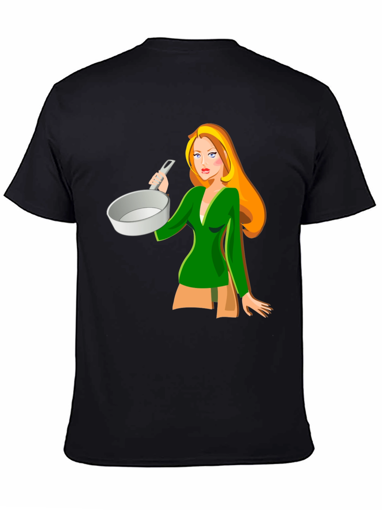 Cartoon Cook T-Shirt - Black