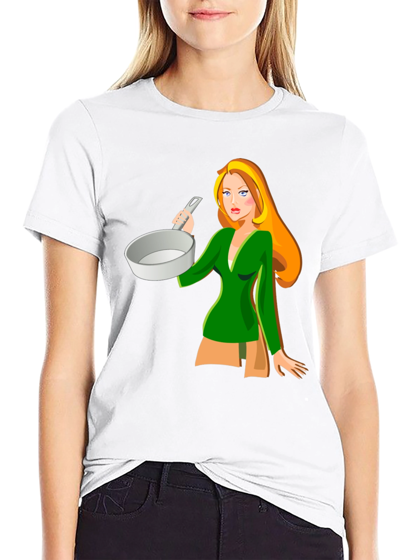 Cartoon Cook T-Shirt - Black