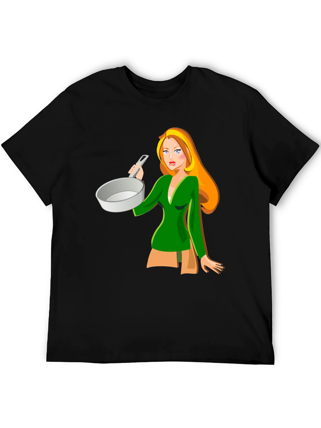 Cartoon Cook T-Shirt - Black