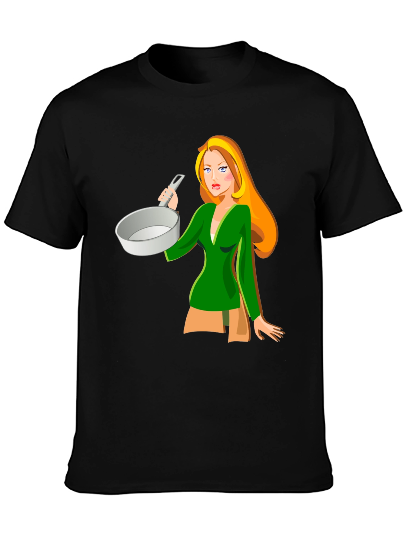 Cartoon Cook T-Shirt - Black