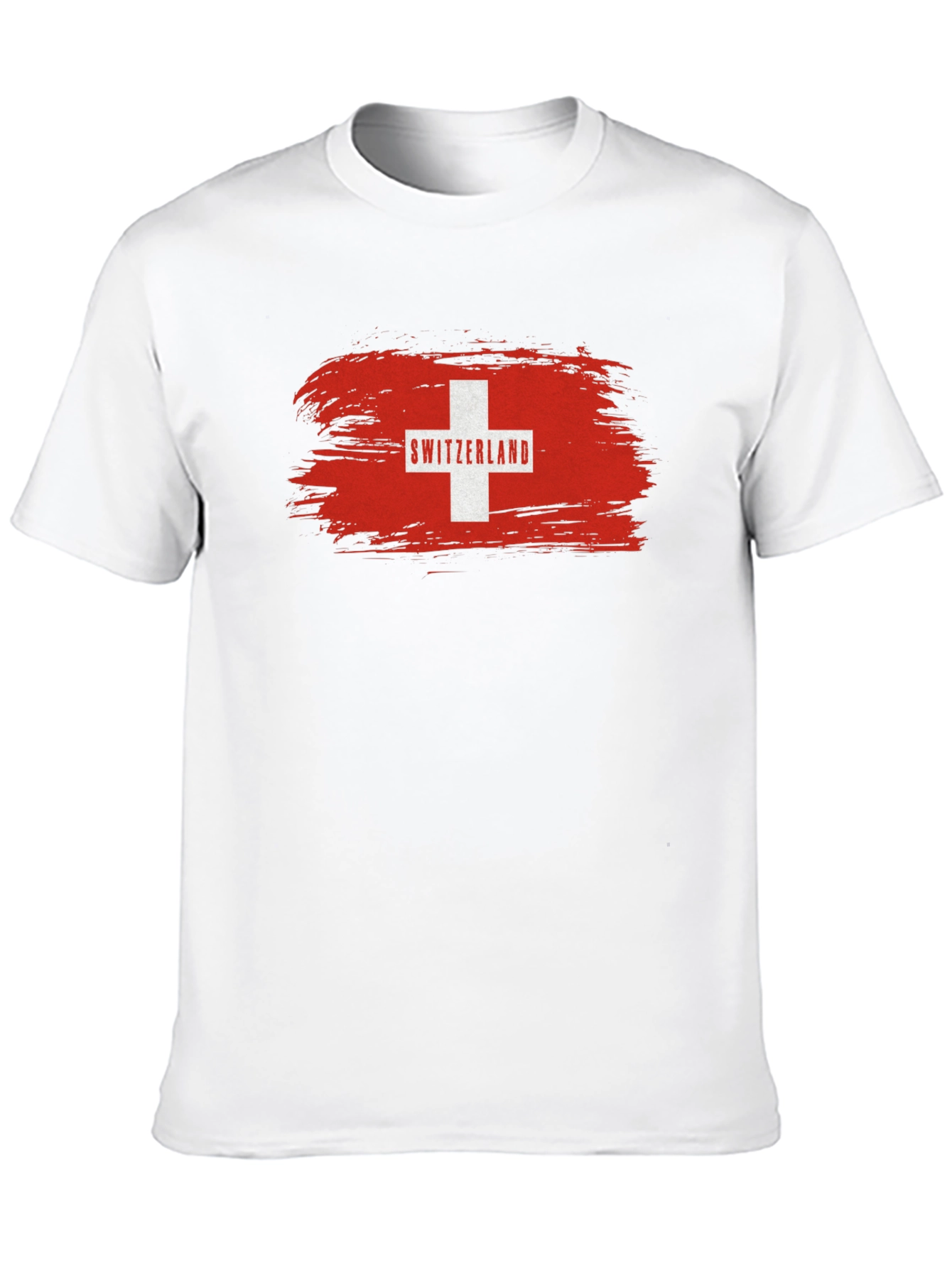 Switzerland Flag T-Shirt - Black Graphic Tee