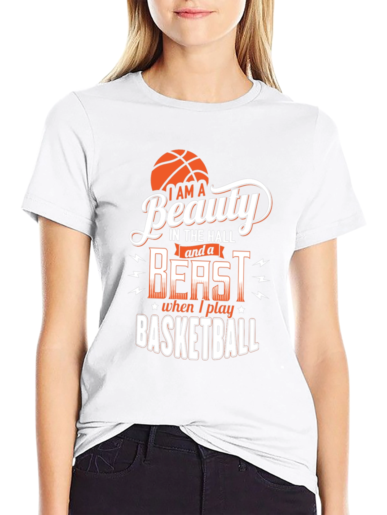 Beauty & Beast Basketball Graphic Tee