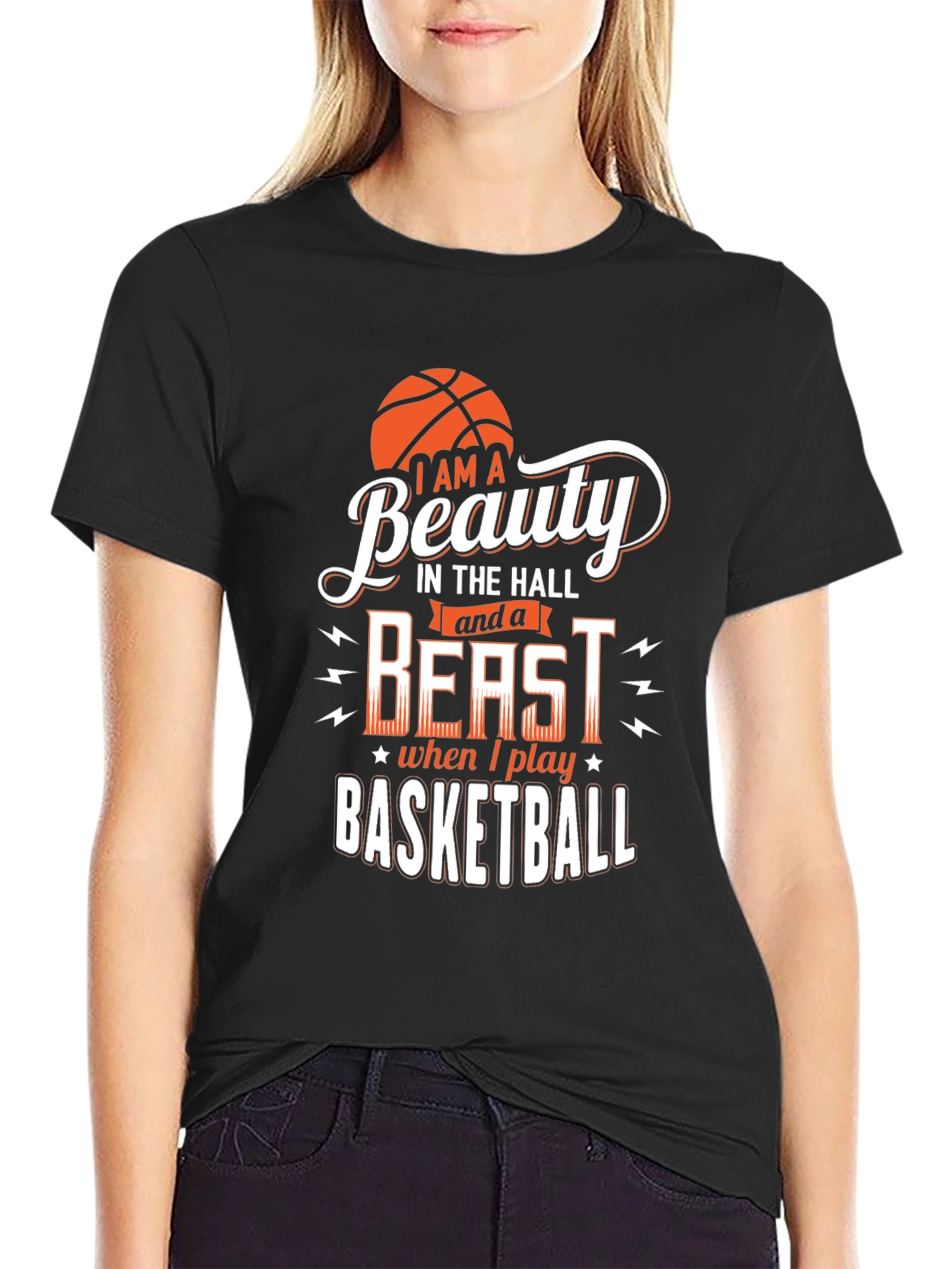 Beauty & Beast Basketball Graphic Tee