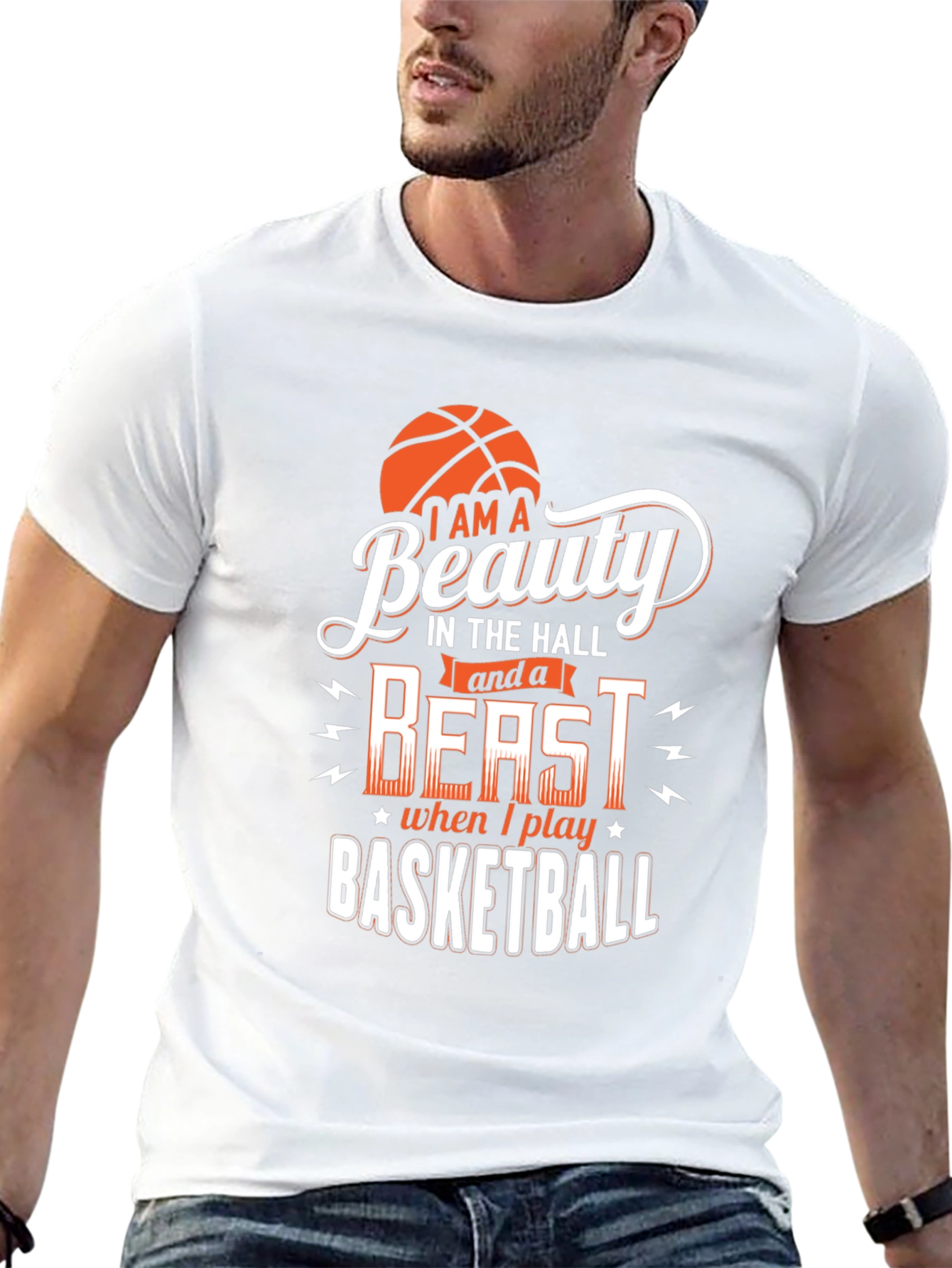 Beauty & Beast Basketball Graphic Tee