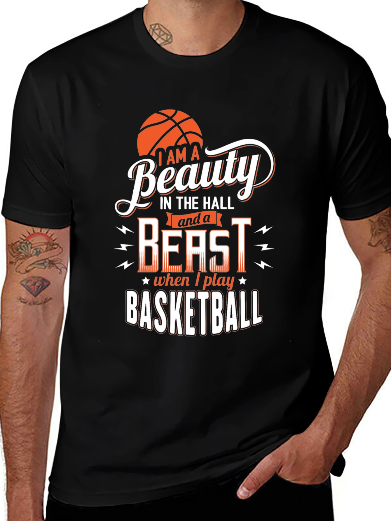 Beauty & Beast Basketball Graphic Tee