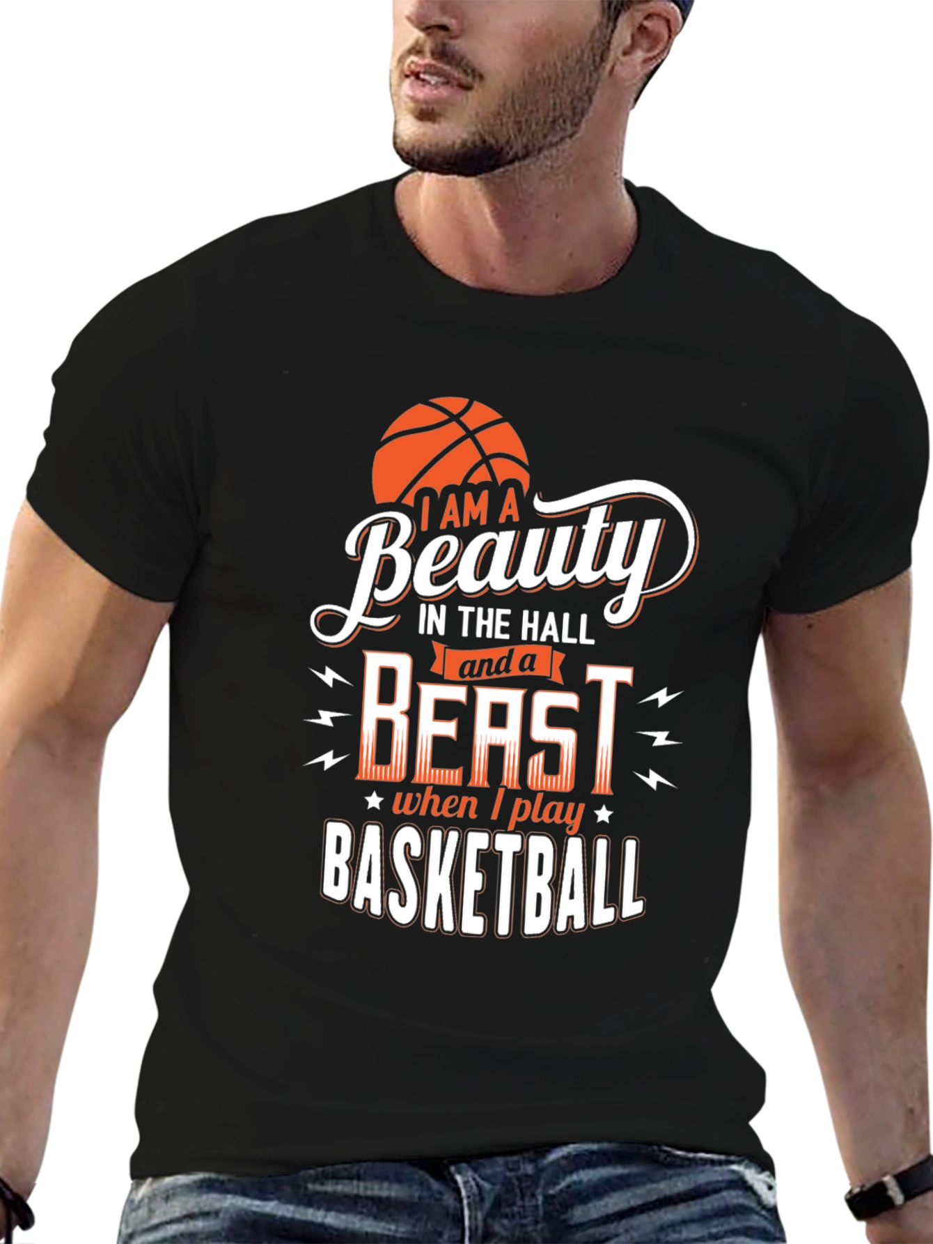 Beauty & Beast Basketball Graphic Tee