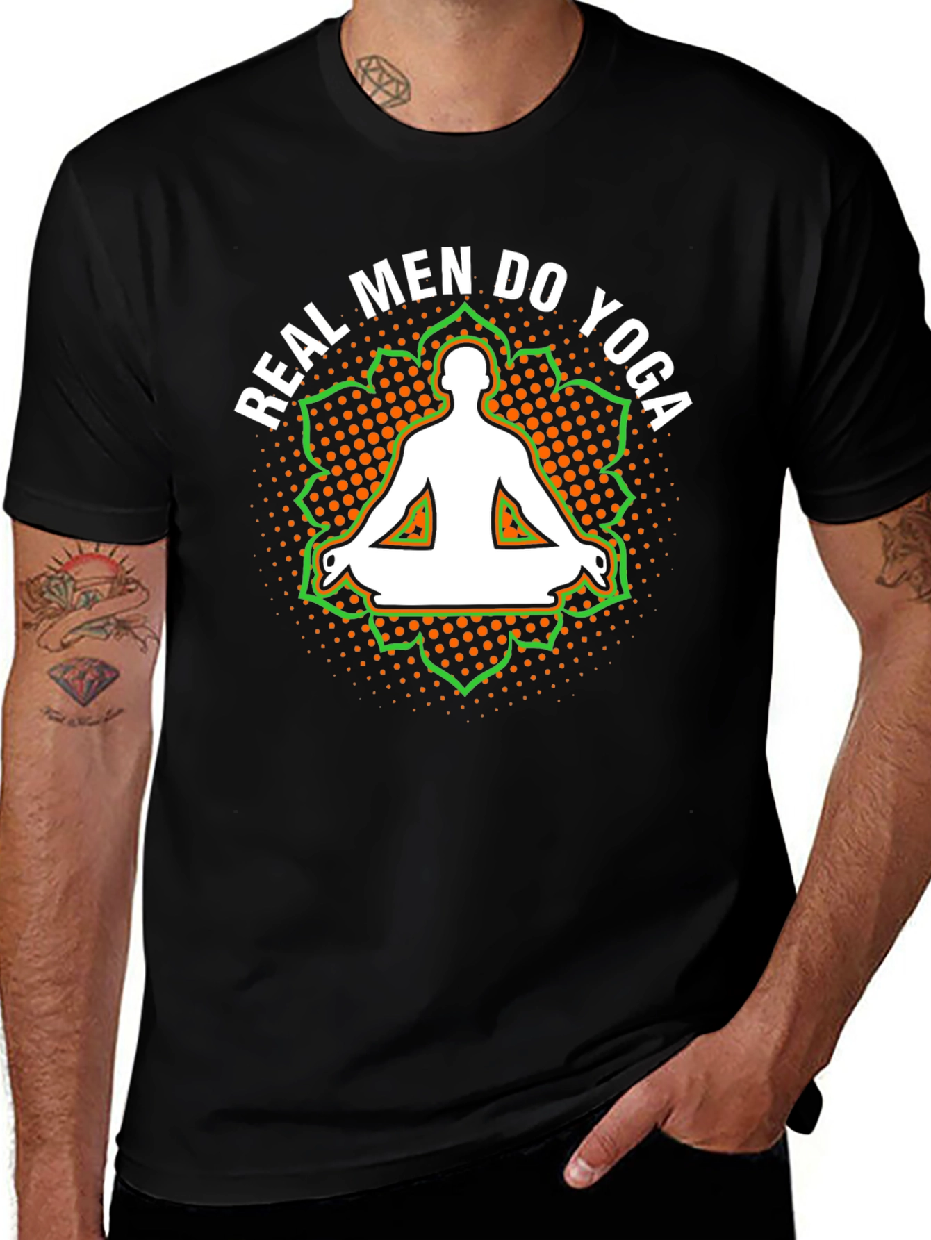 Real Men Do Yoga Graphic T-Shirt