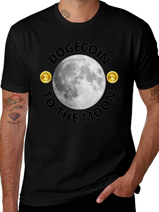 Dogecoin to the Moon Graphic Tee