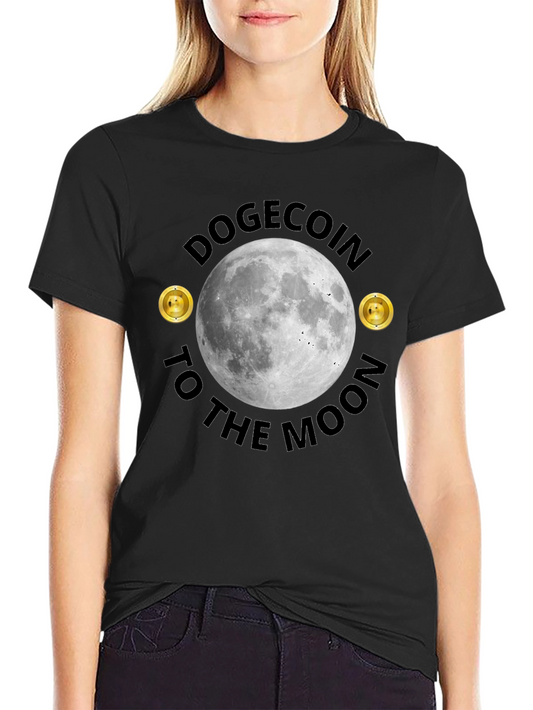 Dogecoin to the Moon Graphic Tee